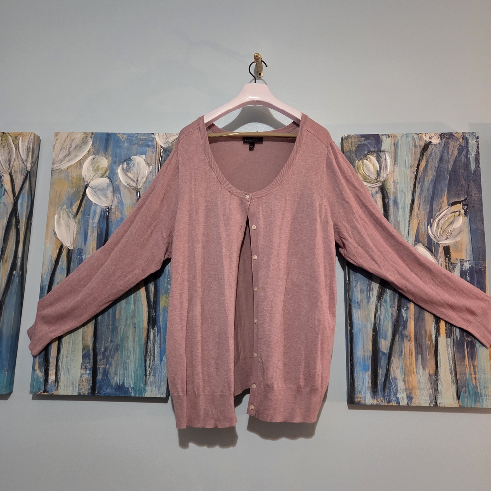 Lane Bryant Pink Women's Cardigan